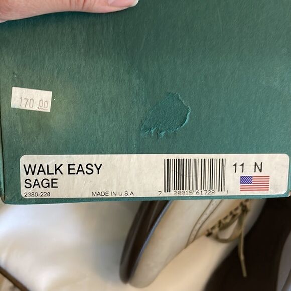 SAS WALK EASY COMFORT TAN LEATHER SHOES/ SNEAKERS.  NEW - Picture 6 of 8